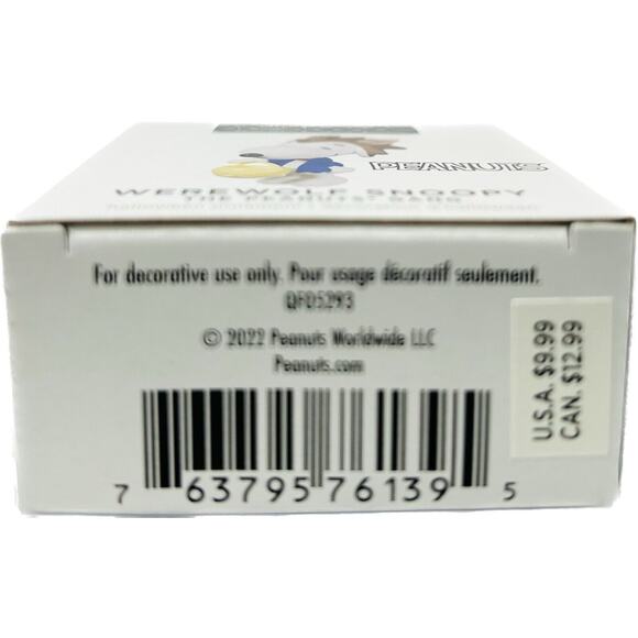 Hallmark WEREWOLF SNOOPY Halloween Miniature Keepsake‎ Ornament 2022 Peanuts - Picture 7 of 7